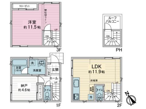 　将来、間仕切り（３階洋室）も可能な間取りです