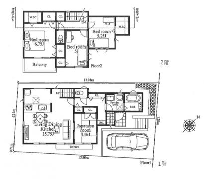 全２棟〈ZEH水準〉中尾１丁目　新築戸建　２号棟