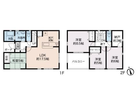 戸塚区南舞岡第３　新築分譲住宅全１棟　１号棟