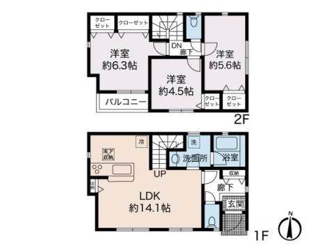 磯子区久木町第2　新築分譲住宅全4棟　3号棟