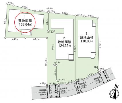 横浜市瀬谷区瀬谷２丁目新築戸建　全３棟　(１号棟)