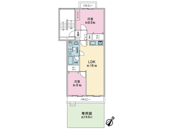 　3DK→2LDKに間取り変更しました